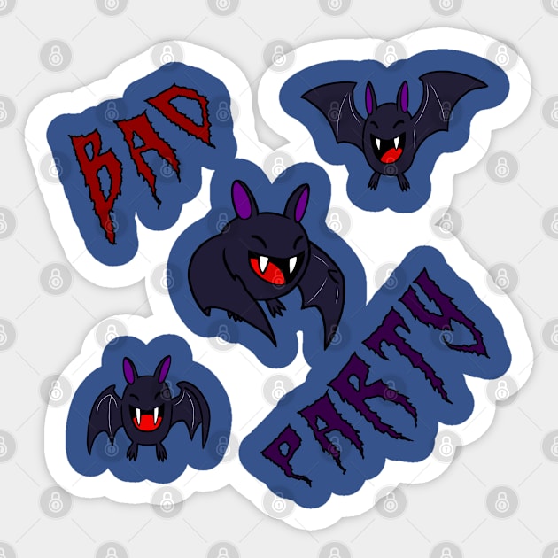 Bad party Sticker by Rasheba